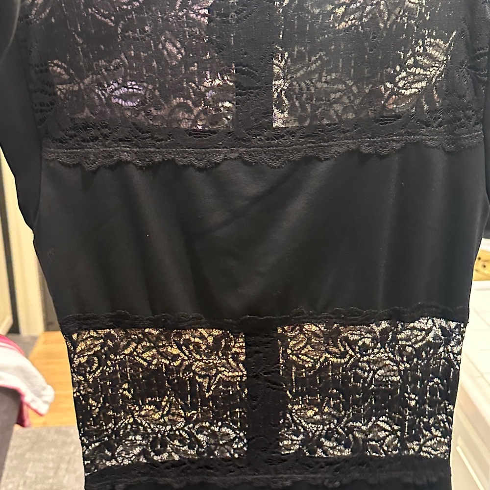 Iconic Bebe Black Lace Dress